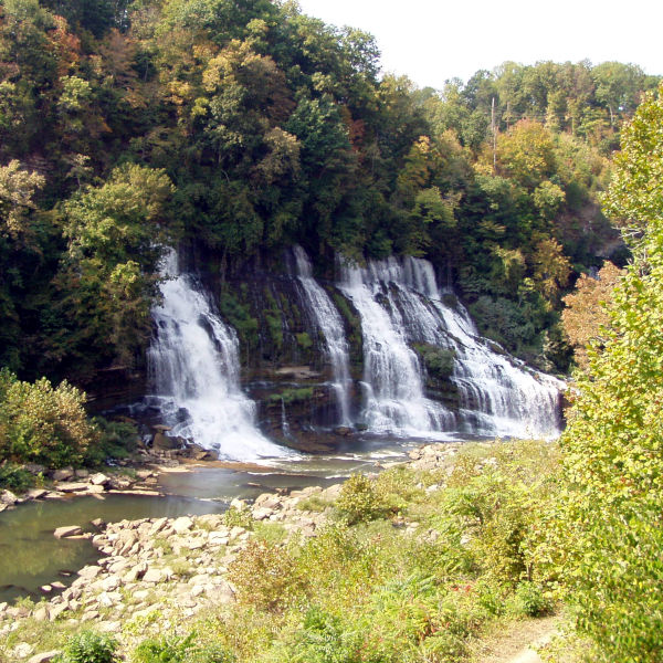 Rock Island State Park waterfall