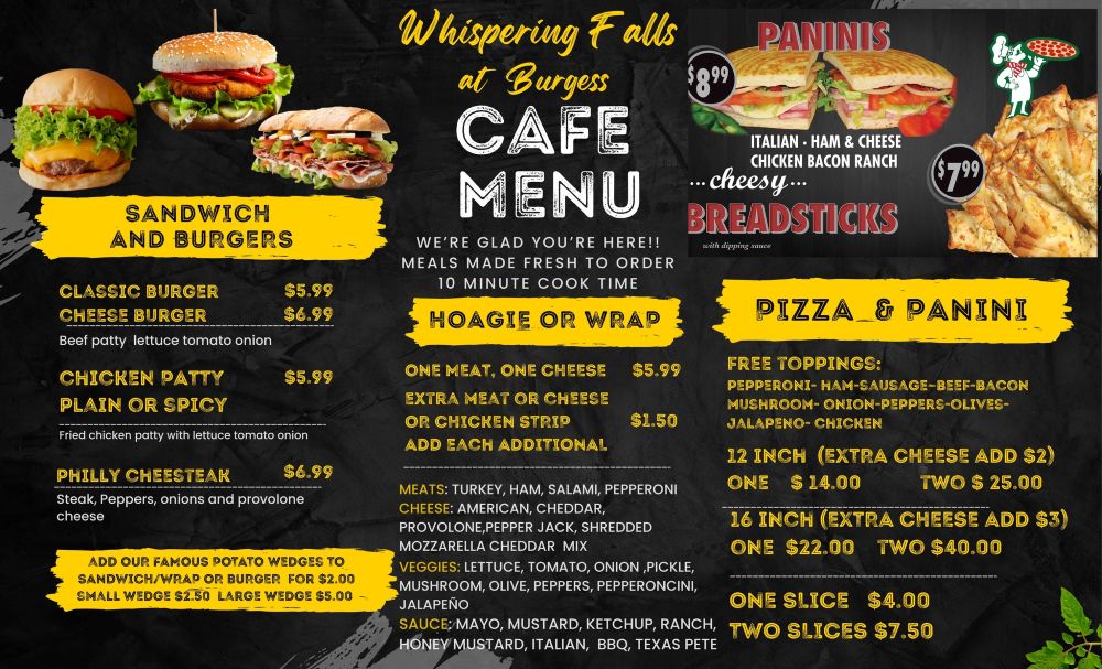 cafe menu